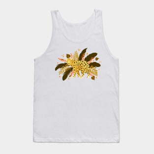 Jungle leopard - brown and yellow Tank Top